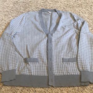 Merona gray houndstooth sweater cardigan